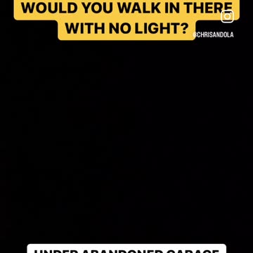 UNDER AN ABANDONED GARAGE!