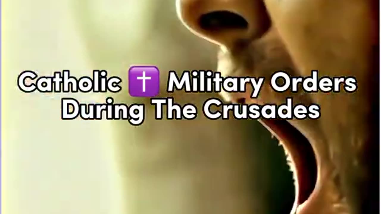 Cathlic military Orders given to the crusades