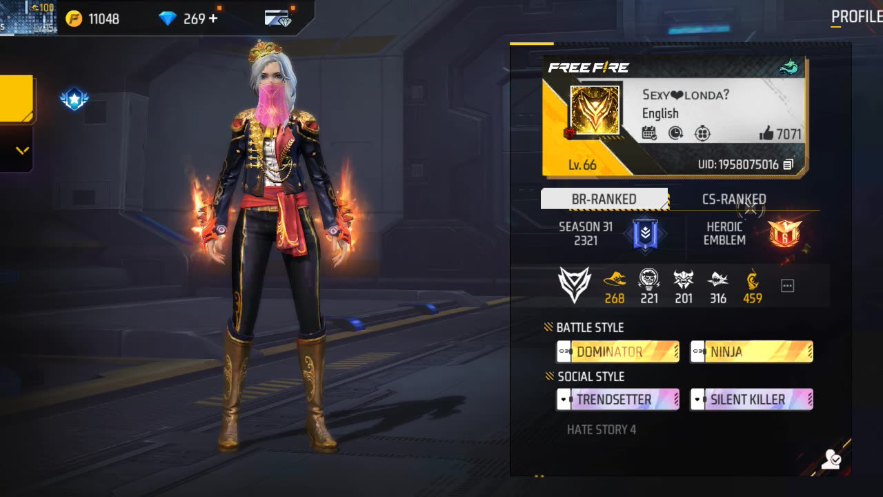 Free fire account in my noob account