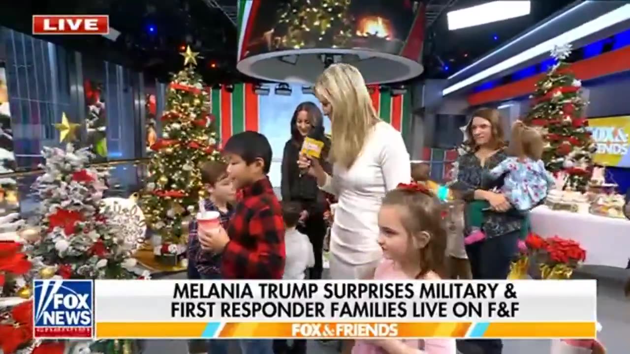 Melania Trump Surprises Military and First Responder Families With Gifts