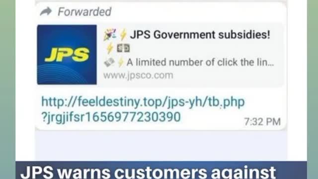 The Jamaica Public Service Company (JPS) is warning customers