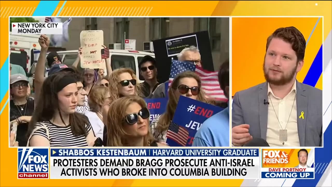 Protesters swarm Alvin Bragg's office after dropping charges for Columbia protesters