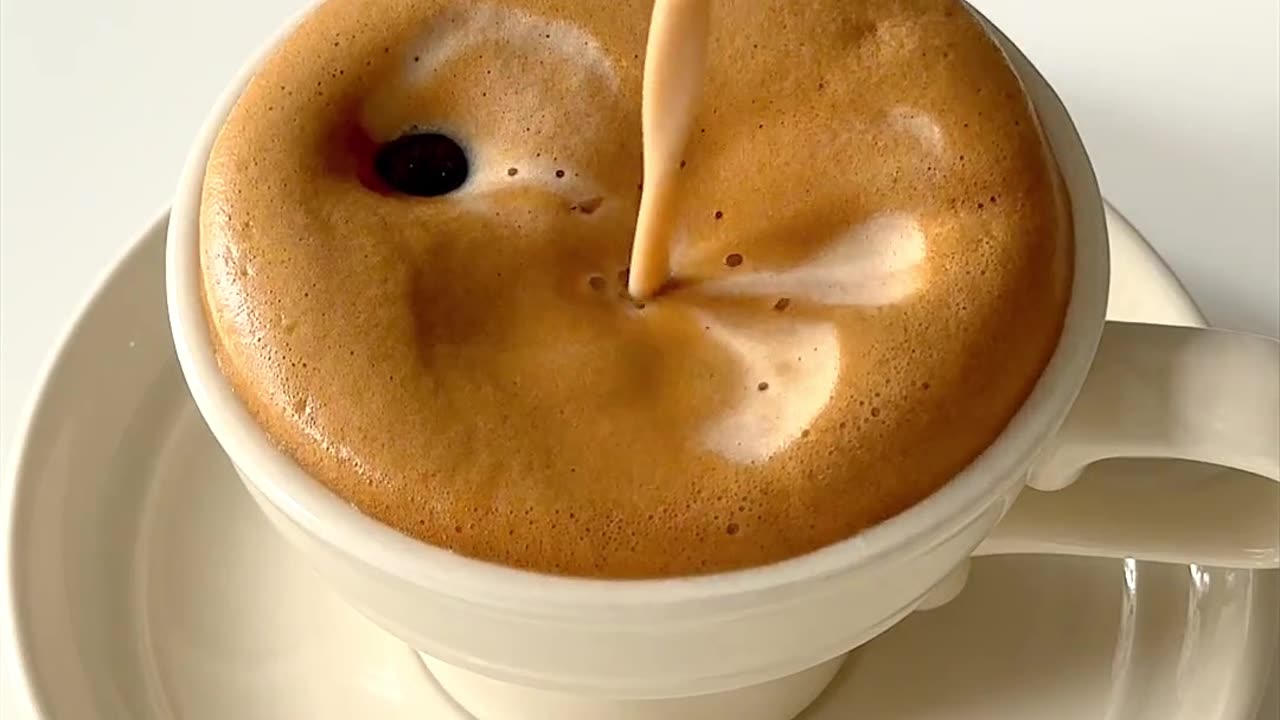 Oatmeal foam coffee