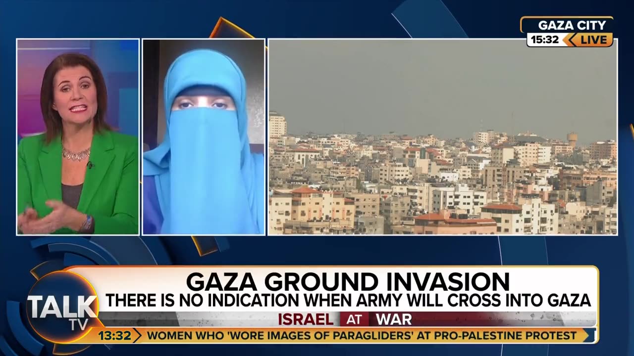 Palestinian journalist Wafa Al-Udaini refuses to answer Julia Hartley-Brewer's