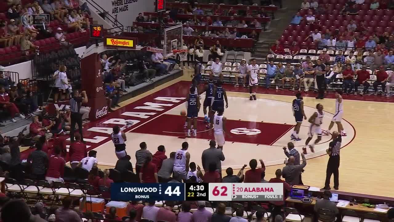 Condensed Highlights_ Alabama Men's Basketball vs. Longwood