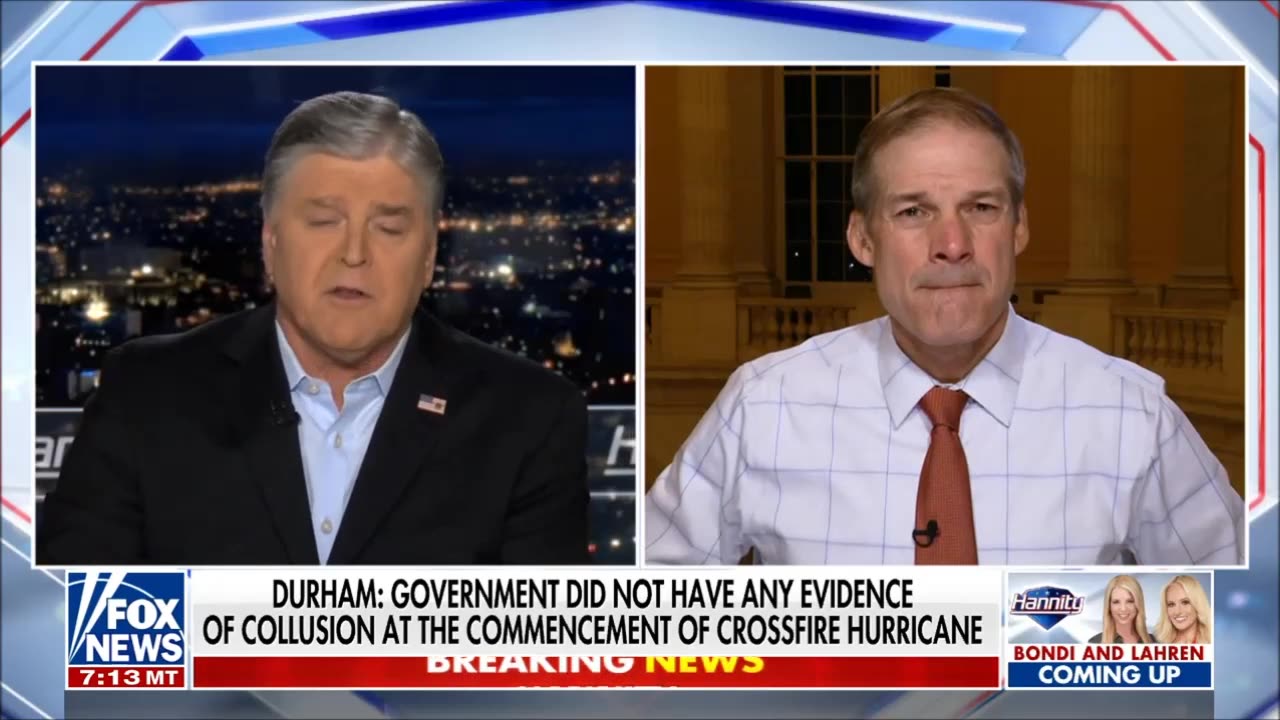 Rep. Jim Jordan: Durham Report Shows Congress Must Leverage 'Power of the Purse' Against FBI