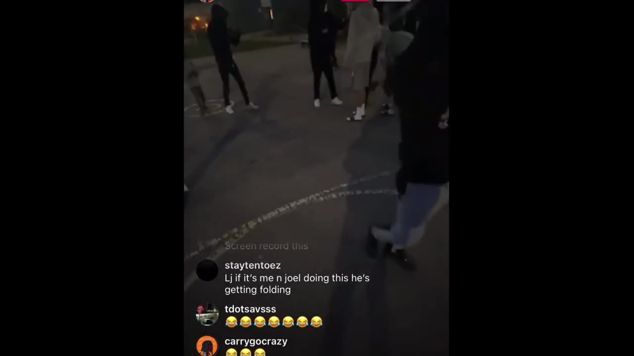 KENZO IG in the hood all day and night showing he can still dunk inviting opps to spin the block