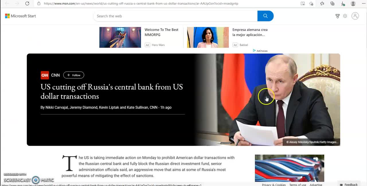 🟡RUSSIA WILL ATTACK NOW❗❗❗ US cutting off Russia's central bank from US dollar transactions