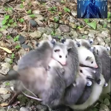 Baby Opossums Go For A Ride