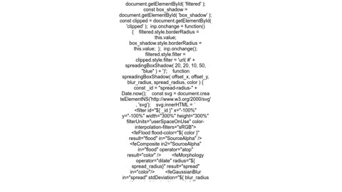 Why doesn39t spread radius property for filter dropshadow work