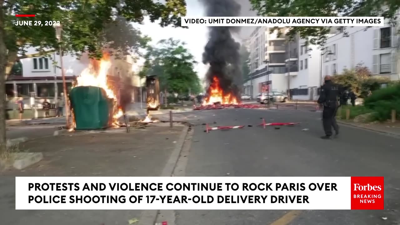 Shocking Footage Emerges Of Protests, Violence In Paris In Wake Of Police Shooting Of 17-Year-Old