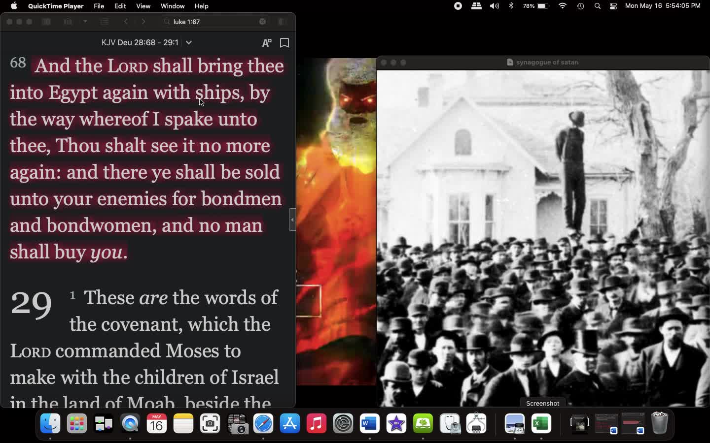 The ENEMY is flesh & blood...crazy christians