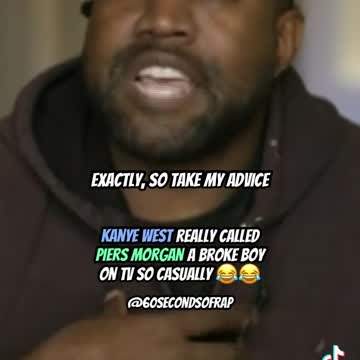 Kanye West Vs piers Morgan 😂
