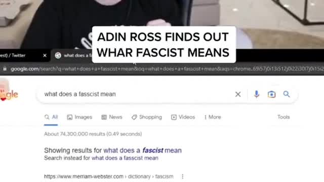 Adin Ross Finds Out What Facist Means