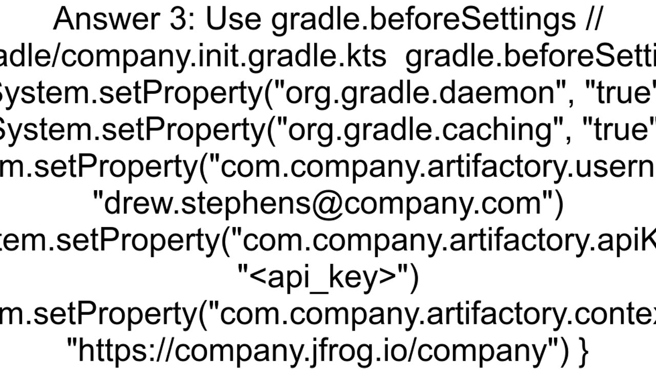 How do I set global Gradle properties in an init script