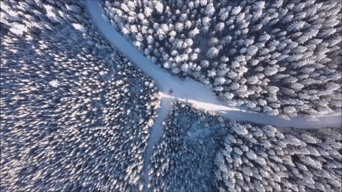 Snowscape Tumala mountain road, 01-01-2022