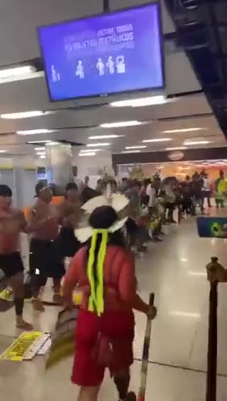 BRAZIL: Indigenous tribes have taken over the airport