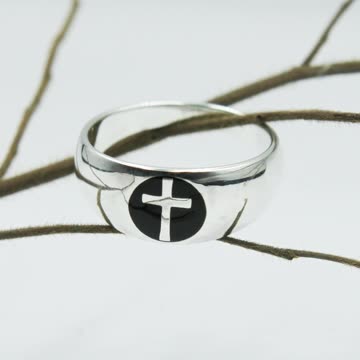Elevate Your Style: Spiritual Elegance Cross Men's Ring