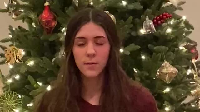 Katherine singing O Holy Night