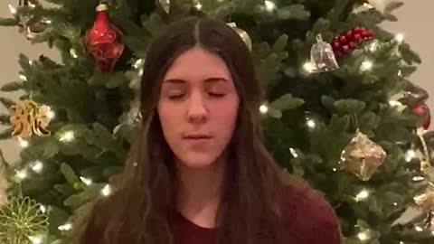 Katherine singing O Holy Night