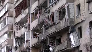 Residential building wrecked after Russian missile