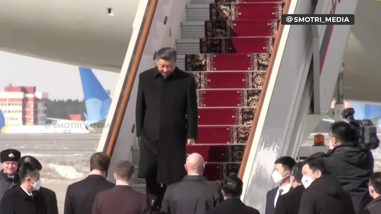 Xi Jinping Arrive In Moscow ❤️🇷🇺🤝🇨🇳❤️