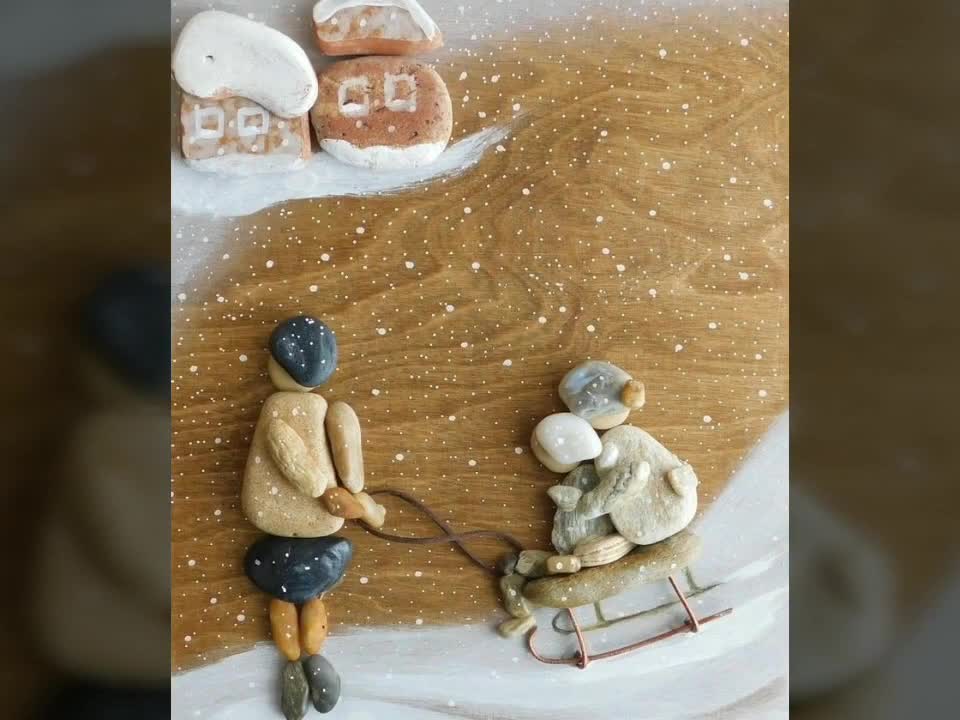 stone craft/Amazing wall decor ideas/Pebble art