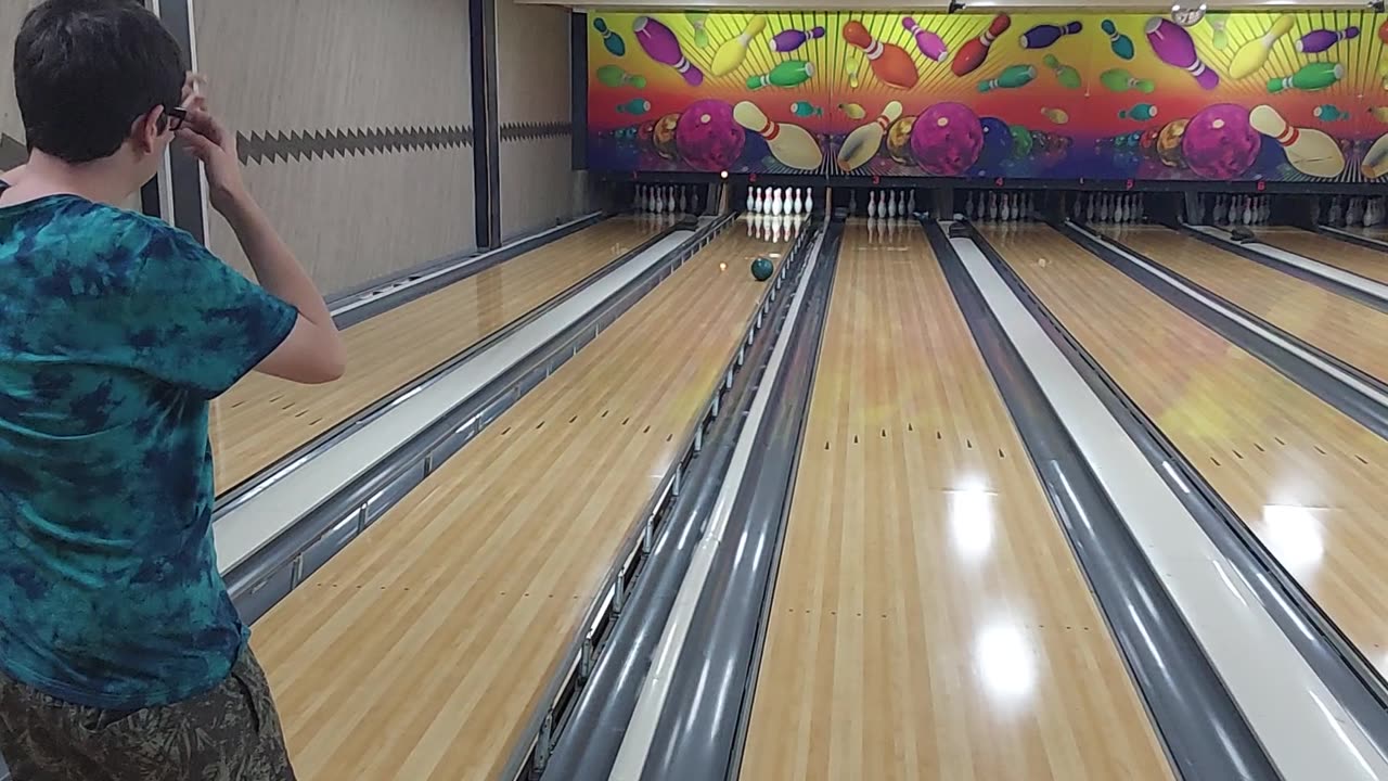 Me bowling at bowling place