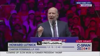 Howard Lutnick - Wants to eliminate income tax and run country on Tariff's