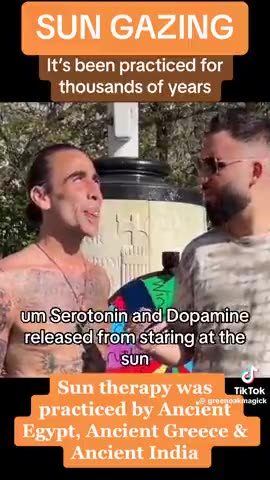SUN GAZING IS THERAPY. SUN THERAPY WAS PRACTICED BY ANCIENT EGYPT ...
