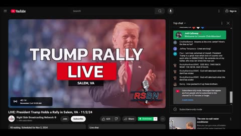 LIVE: President Trump Holds a Rally in Salem, VA - 11/2/24