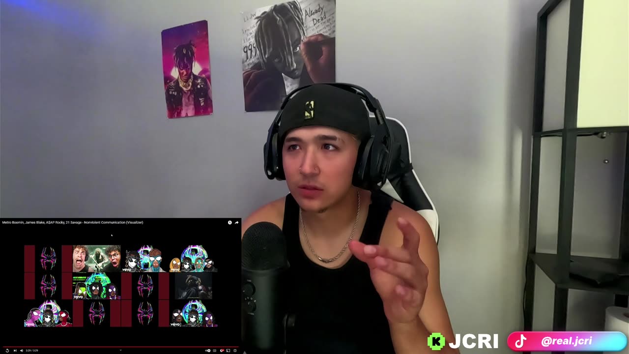 JCRI Reacts Metro Boomin, James Blake, A$AP Rocky, 21 Savage - Nonviolent Communication (Visualizer)