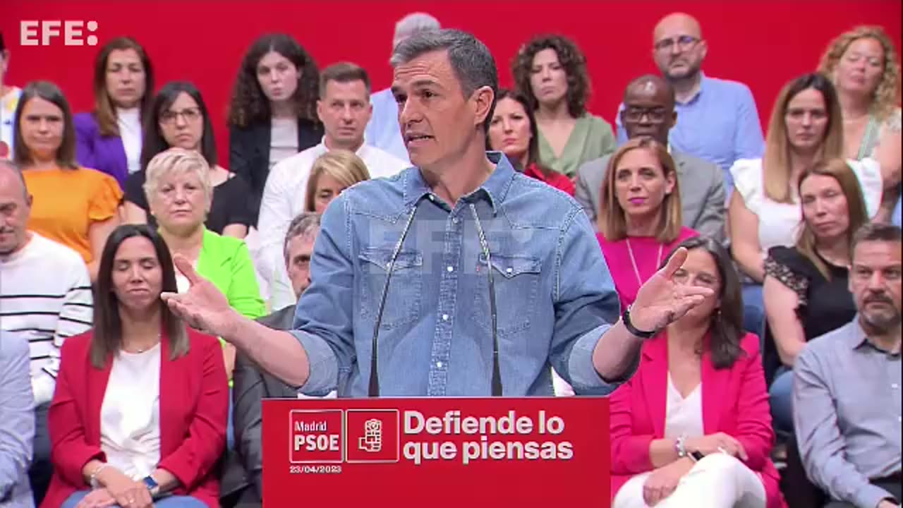 Sánchez: "Nosotros defendemos lo que piensa la mayoría y no una minoría de privilegiados"