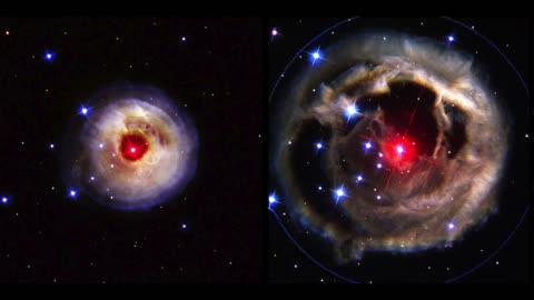 Sonication of v838 monocerotis light echos