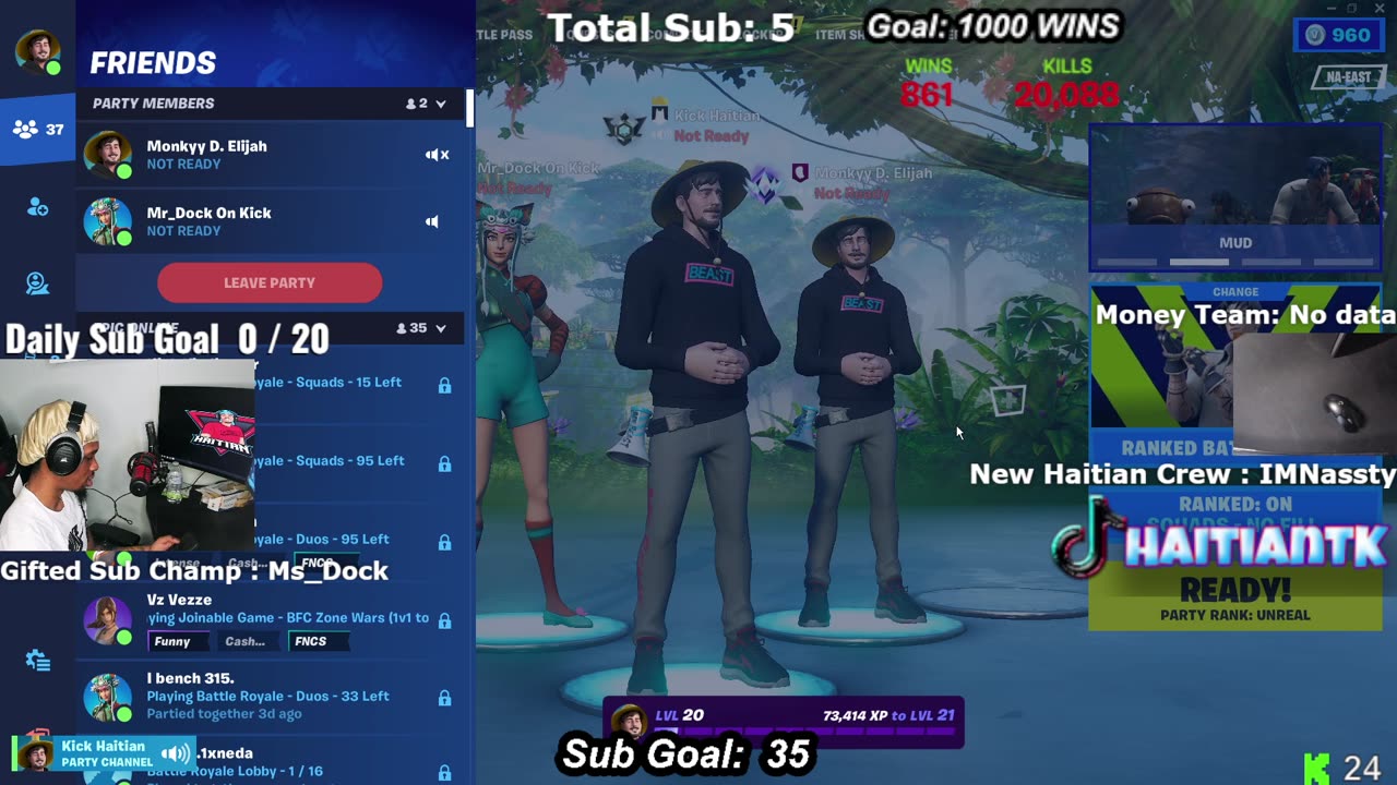 ๐Fortnite Ranked Champ ๐Where My Carribeans At ? ๐| ๐ Sub Goal 6/35 ๐ ๐จ