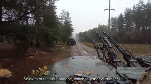 Soldiers of the 66th brigade, which, together with other units, liberated Liman, lead the ZSU-23-4