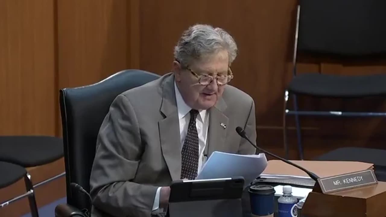 John Kennedy reads about butt sex and dildos on the senate floor.MP4