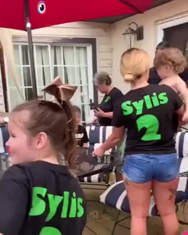 Funny kick with family مضحك