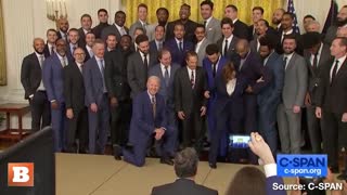 Joe Biden KNEELS for Photo Op with Golden State Warriors