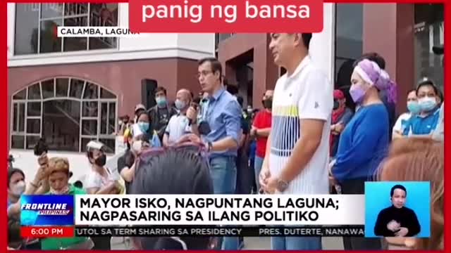 Mga presidential aspirant,muling nag-ikot sa iba't ibang panig ng bansaOURTESY VP LENI R
