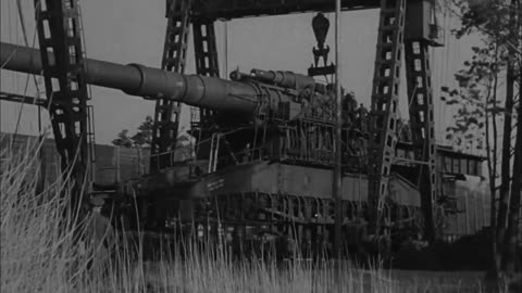 Assembly of the Schwerer Gustav 80cm railway gun