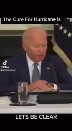 This president is saying the cure for Hurricane is to get vaccinated..