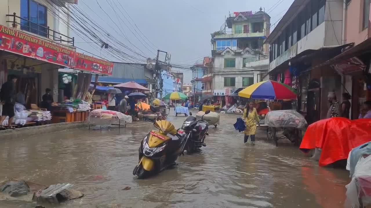 Flood at kapan Tarkari bazaar