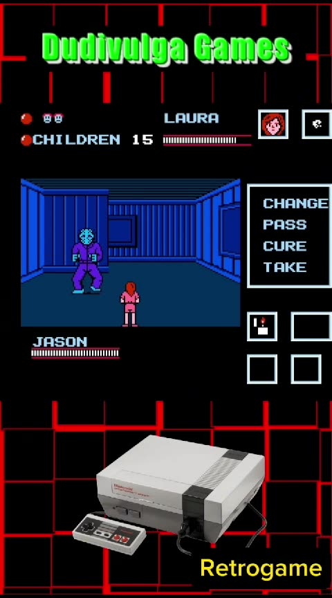 Friday the 13th Nintendo 8-bit game part 9 #gaming #shortgaming #dudivulga