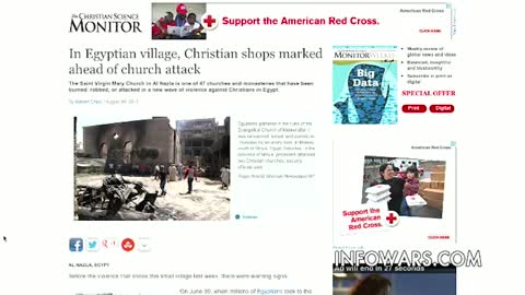 Alex Jones: Violence Against Christians Is Escalating - 8/18/13