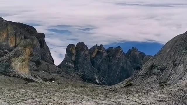 landscape, nature, beautiful kinabalu mountains