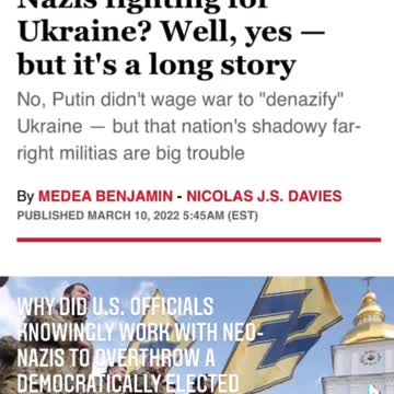 Why western politicians supports Ukraine Neo Nazis