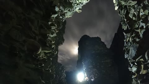 Nightlapse. GoPro. OKEHAMPTON castle.