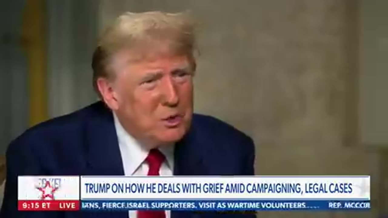 Trump was asked how he deals with grief. Trump's answer is pure wholesomeness ❤️