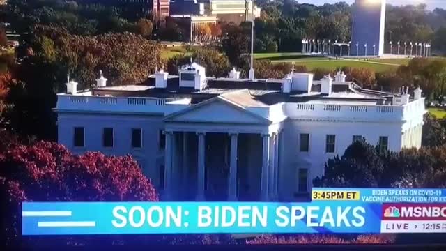 News reporter announces "Former President Biden" during live TV cast.